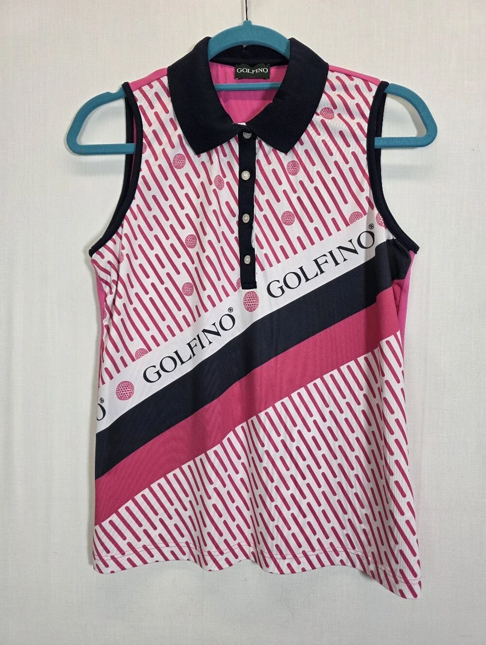 Golfino Matching Golf Set Pink Sleeveless Polo Shirt & Skort Set Size 10